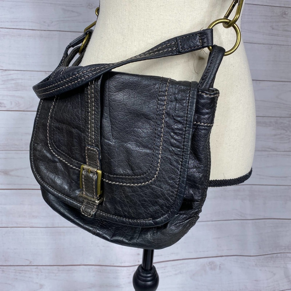 The Sak Black Cross Body Purse Detachable Strap
